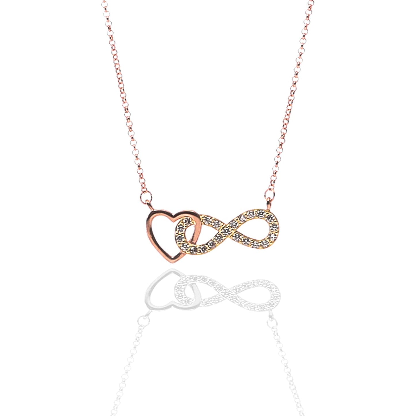 Love Definition and Infinite Love Circle Lariat Necklace